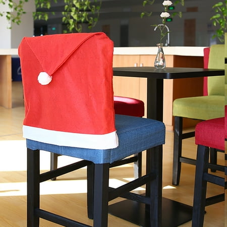 Hort Santa Claus Hat Chair Covers Christmas Dinner Table Party (Best Dinner Party Table Games)