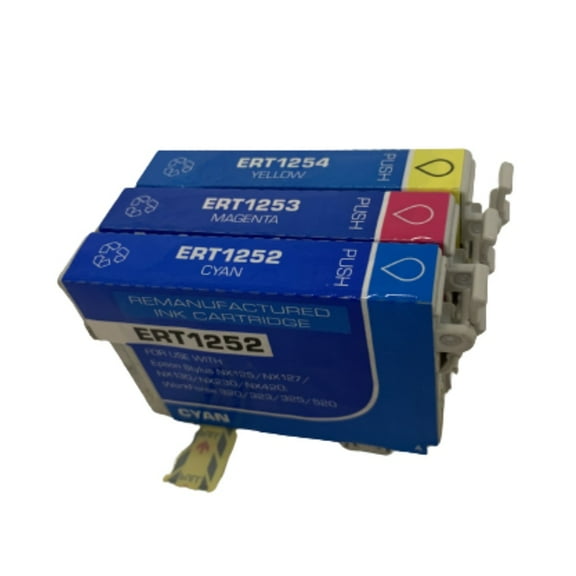 3PK CMY Ink Cartridge for Epson 125 1252 - 1254 - Fits Epson Stylus NX125 127 130 230 420 530 625 320 323 325 520