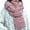Pink, variant on CAIVO Women Hand Knitted Winter Scarf For Soft Warm Oversized Wrap Feel Elegant Solid Color Fashion Classic Shawls Wraps