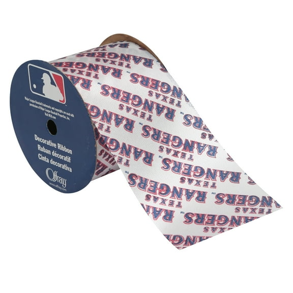 Offray 2.5"x9 Yd MLB Texas Rangers Ribbon