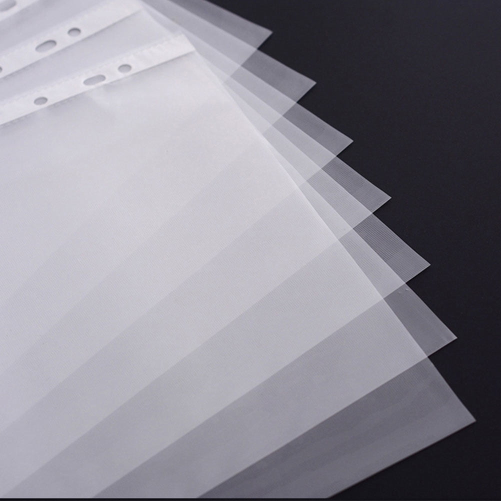 100 Pcs Protecteurs de Feuille A4 Transparent avec 11 Trou Papier de  Protection Épais pour Bureau Couverture de Stockage du Papier Lâche Feuille