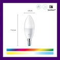 thumbnail image 2 of Smart Bulb WiZ, 40 W, B12, luz LED E12, paquete de 6, 2 of 8
