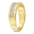 thumbnail image 5 of Everly Men's Diamond Yellow Gold Plated Wedding Ring, 5 of 10