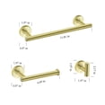 thumbnail image 5 of Cfowner 3 Piece Wall Mount Towel Rack Set, Bathroom Stainless Steel Set, Wall Mounted Robe Hook for Home & Office, Gold, 5 of 5