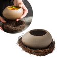 thumbnail image 1 of Iodue Tableware Special Shaped Ceramic Broken Egg Bowl Vase Net Red Barbecue Shop Dessert Bird'S Nest Egg Modeling Bowl Tableware Set Plate, 1 of 4