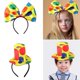 thumbnail image 2 of Polkadots Clown Hairband for Adult Kids Cosplay Party Costume Role Play Clown Headpiece Halloween Costume Accessories, 2 of 5