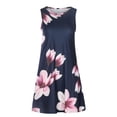 thumbnail image 4 of RKSTN Robe d'Été Sans Manches Col Rond Confortable avec Poches Imprimées Décontractée Ample, 4 of 5