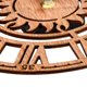 thumbnail image 4 of Relojes de pared de metal grandes con números romanos, soporte natural, campana, silencioso, sin tictac, para sala de estar, jardín, dormitorio, cocina, oficina, salón, decoración del hotel, regalo, 4 of 5