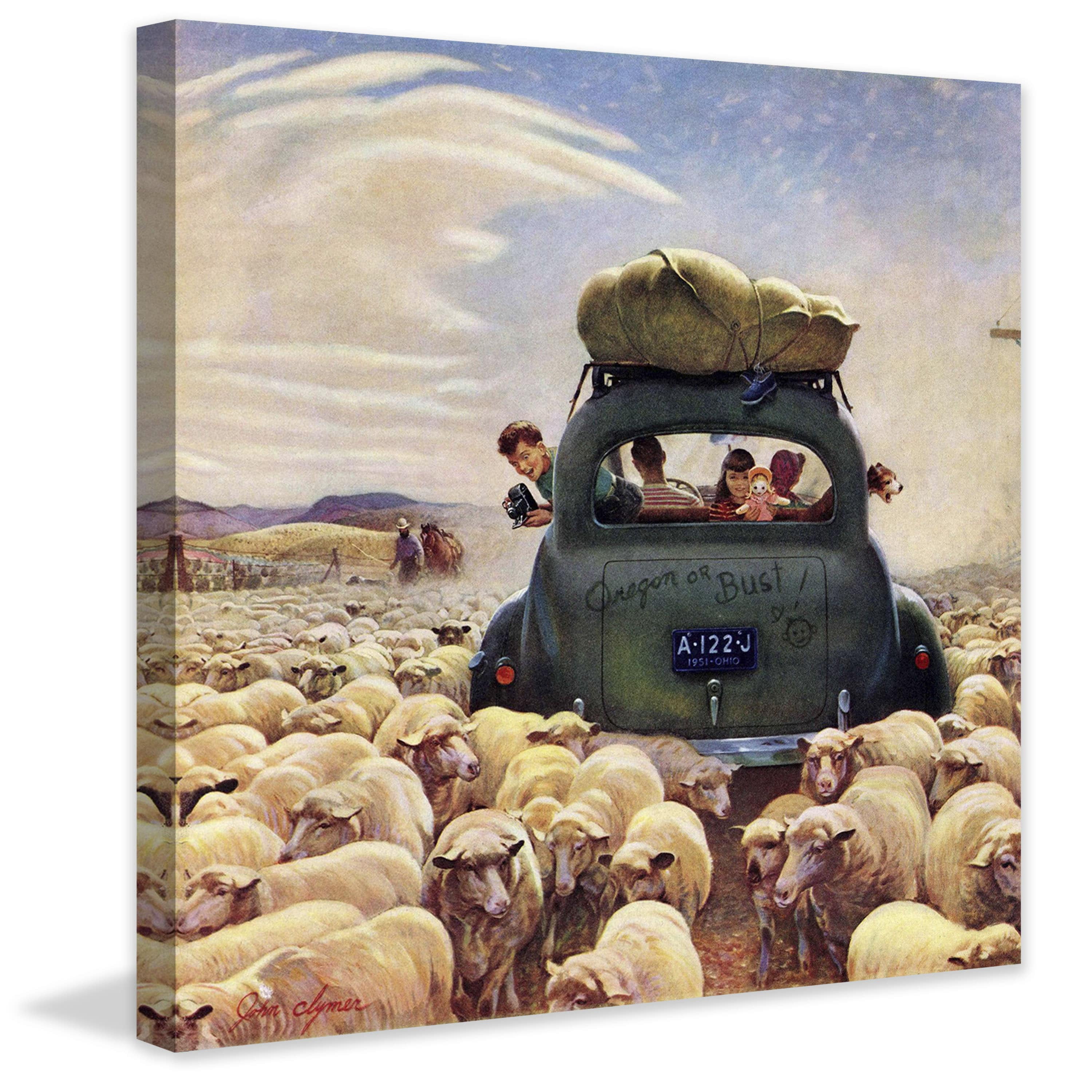 Marmont Hill "Oregon or Bust" by John Clymer Painting Print on Canvas