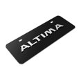 thumbnail image 3 of Nissan Altima 3D European Look Half-Size Black Stainless Steel License Plate, 3 of 5