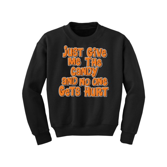 Awkward Styles Boys Halloween Youth Sweatshirt Give me the Candy Crewneck Tops for Kids Girls