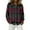 Dark Green, variant on CAIXIA Womens Plaid Shirts Womens Plaid Jacket Cotton Classic Long Sleeve Button Down Collared Casual Tops Lightweight Fall Blouses