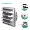 thumbnail image 3 of Couvercle de Ventilation de Sécheuse 4 Pouces – Grille Extérieure en Acier Inoxydable avec Rabats Mobiles – s'Adapte Uniquement aux Conduits Métalliques pour Systèmes de CVC et Sécheuse, 3 of 5