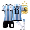 thumbnail image 4 of Samsung Campeón Argentina Local No. 10 Messi No. 11 Di María Jersey 2223 Copa Mundial Fútbol Entrenamiento, 4 of 5