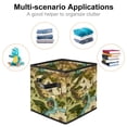 thumbnail image 2 of Map section Foldable Storage Basket with Handle, 10.8"x10.5"x10.6", Large Capacity - Storage Bin, Toy Box, 2 of 6