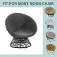 thumbnail image 5 of Round Saucer Chair Cover, Moon Chair Slipcovers Velvet Stretch Moon Chair Cover Soft Saucer Chair Slipcover for Living Room -Grey-Medium, 5 of 8