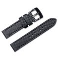thumbnail image 2 of deBeer Leather Watch Band - Badass Carbon - Black - 24mm, 2 of 4