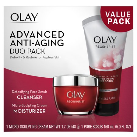 Olay Regenerist Duo Pack, Cleanser 5.0 fl oz, Moisturizer, 1.7 oz