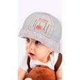 thumbnail image 2 of Wear Sierra Love Rain Infant Girl Maxi Hat, Rainbow Print, Soft Fabric, White, One Size, 2 of 3