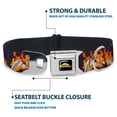 thumbnail image 4 of Crunchyroll Pet Collar, Dog Collar Metal Seatbelt Buckle, My Hero Academia Flame Hero Endeavor Pose Blue, 20 to 31 Inches 1.5 Inch Wide, 4 of 8