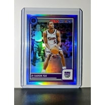 De’Aaron Fox 2023-24 Panini Premium Stock NBA Hoops #199 Prizm Refractor Kings