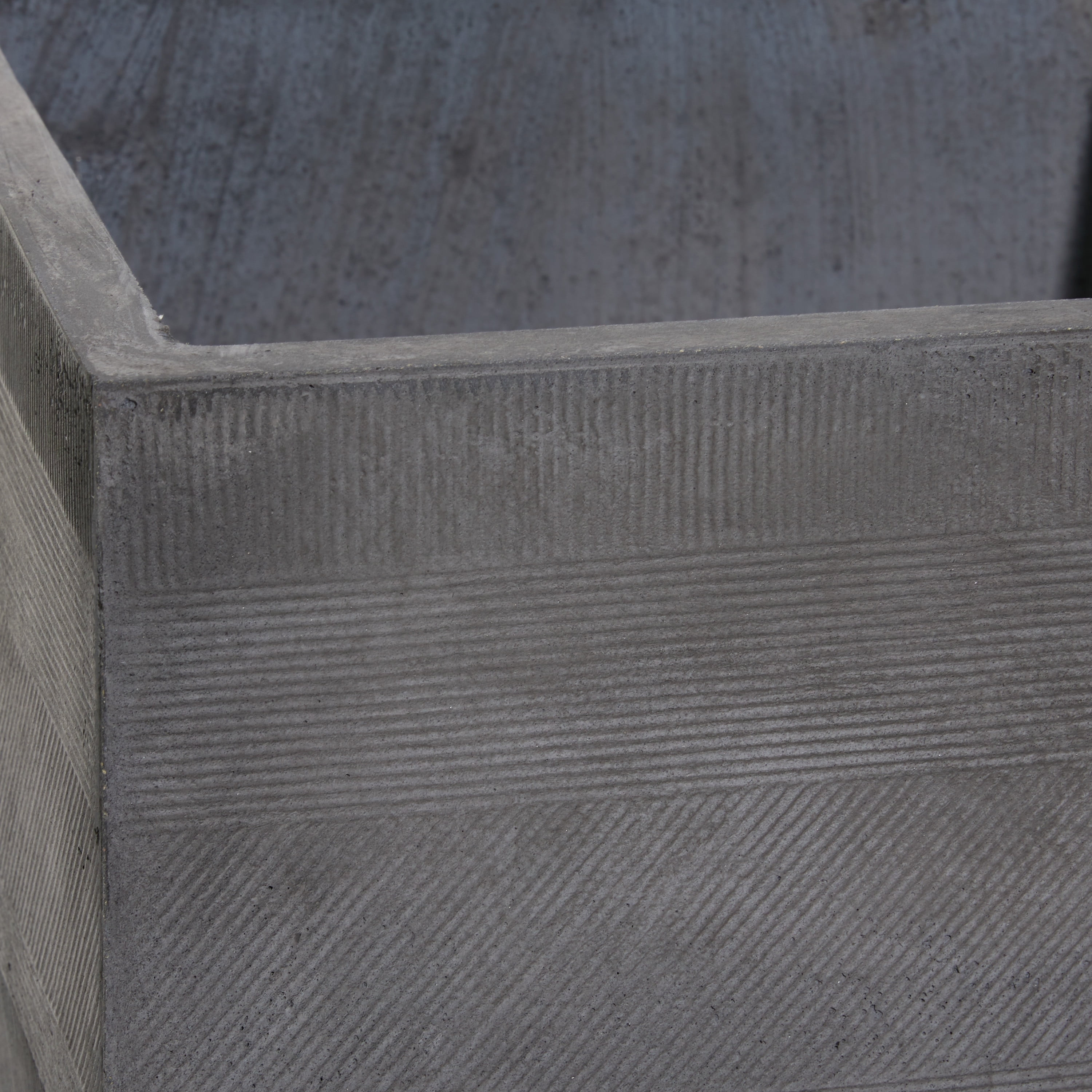 DecMode 13", 15" Grey Ceramic Contemporary Planter, 2 - Pieces