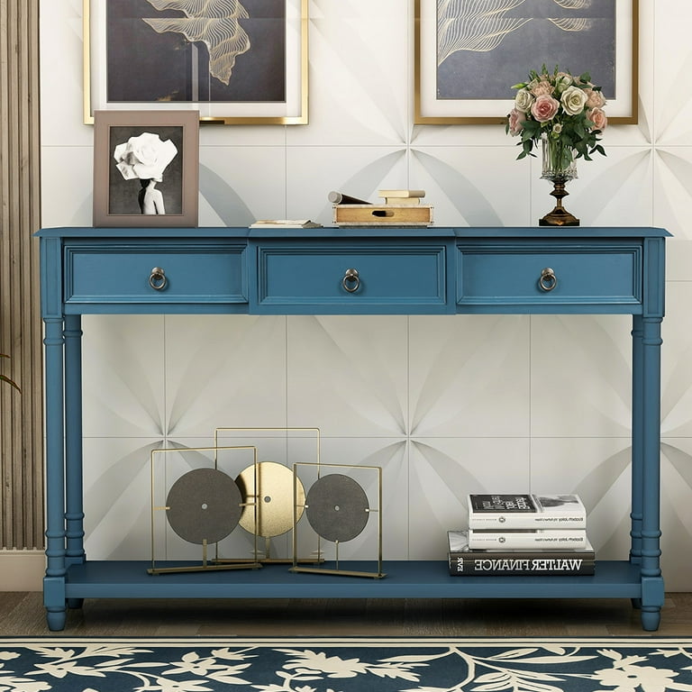 Walmart farmhouse console sale table