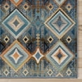 thumbnail image 3 of Gertmenian Sierra Kenna Modern Geometric Blue Outdoor Area Rug, 9x13, 3 of 8