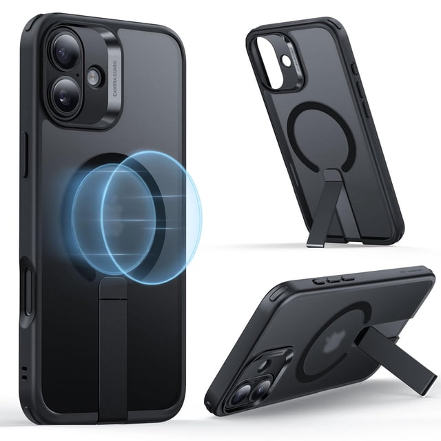 Funda ESR para iPhone 16 Plus con soporte MagSafe negra