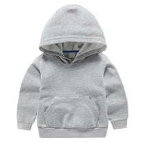 vdgthytj Toddler Baby Boys Girls Hooded Sweatshirt Long Sleeve Pullover Hoodies Kids Casual Solid Color Fall Tops