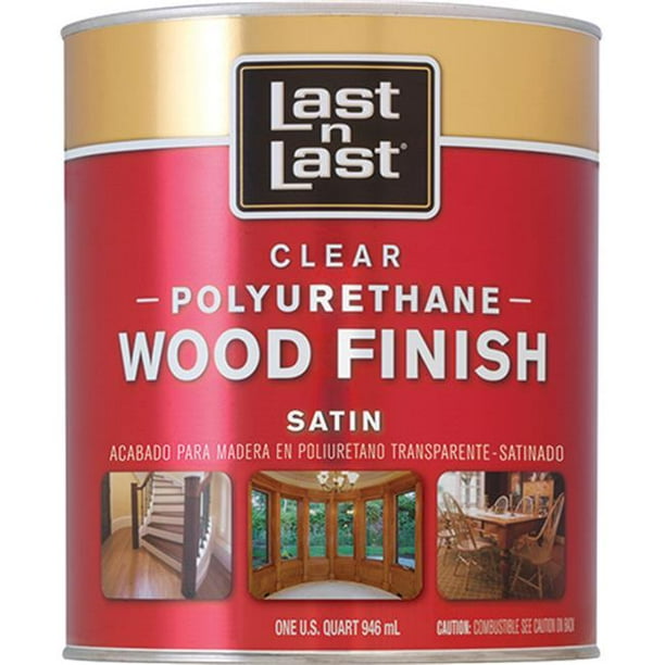 Absolute Coatings 53104 1 Quart Satin Last N Last Polyurethane wood Stain