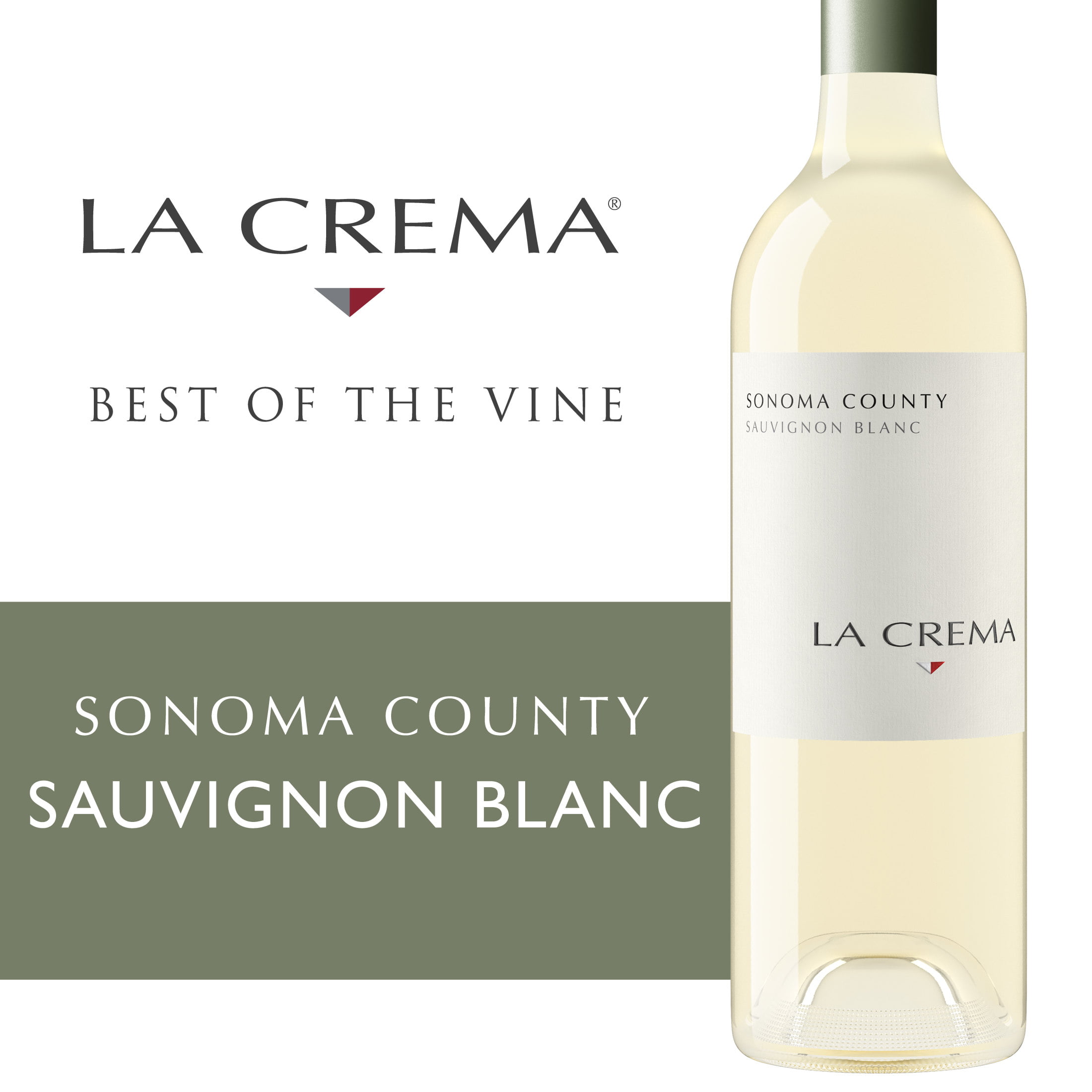 La Crema Sonoma County Sauvignon Blanc White Wine, 750ml