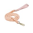 thumbnail image 1 of Dog Rope with Soft Leather Handle Thick Dog Lead Leash for Large Medium Small Dogs (Leather Pink, 150cm*1.2cm), 1 of 7