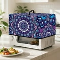 thumbnail image 4 of FOR U DESIGNS Boho Mandala Floral Print Microwave Oven Dust Cover Portable Microwave Oven Folding Covers Stain Resistant Toaster Oven Case Protector with Top Handle-S, 4 of 8