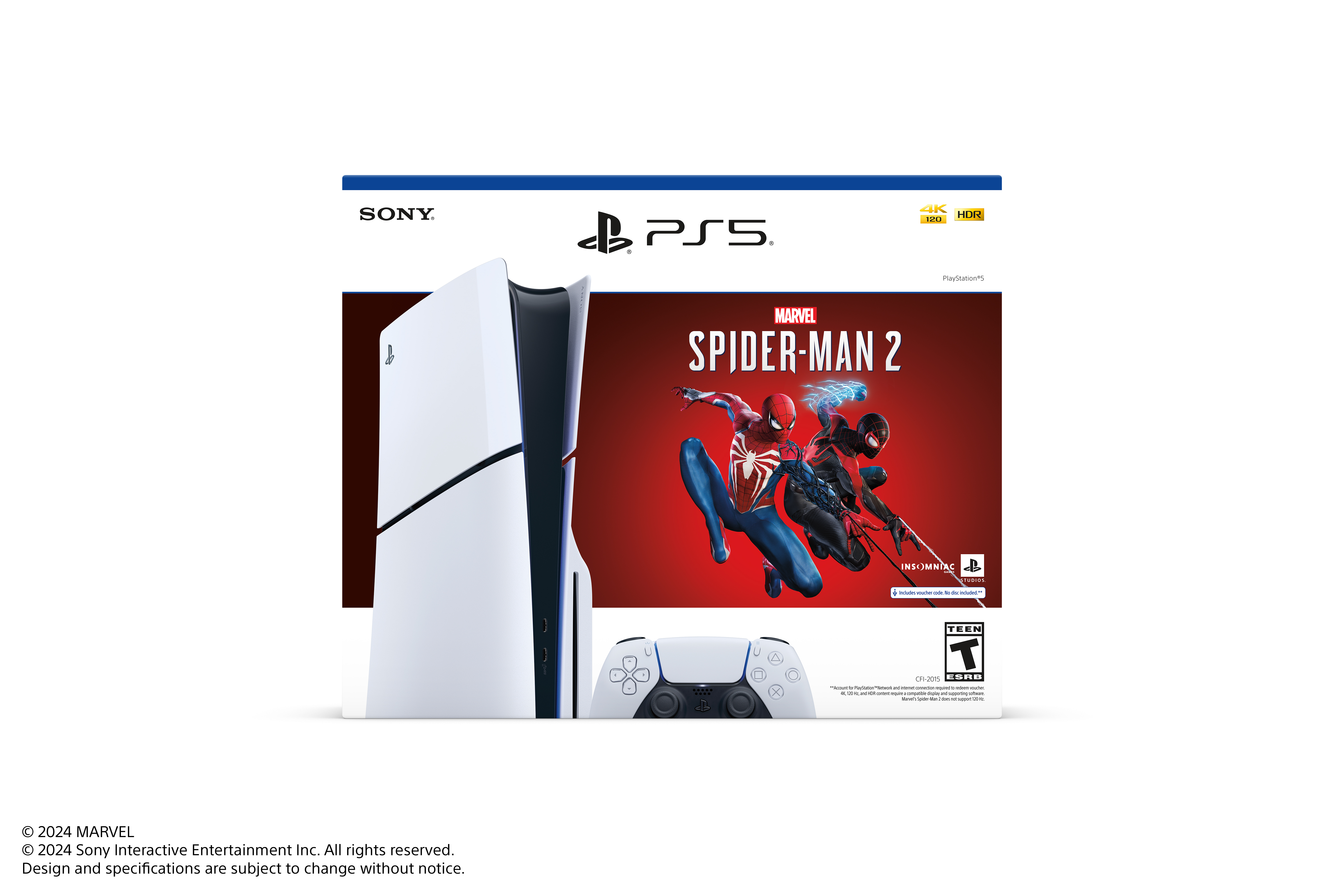 PlayStation 5 Disc Console Slim - Marvel's Spider-Man 2 Bundle - image 4 of 11