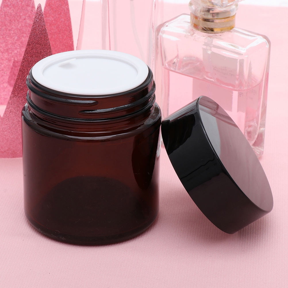 WHAMVOX  6 Pcs Cream Bottle Travel Toiletries Container Bottles Brown