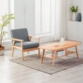 thumbnail image 2 of Bahamas Coffee Table and Chair Set Dark Gray/Espresso Espresso Finish, 2 of 5
