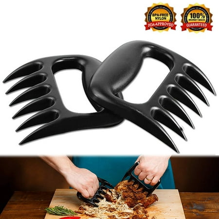 Meat Claws, Meat Forks w/ Comfortable Handle, Best Meat Claws for Shredding, Pulling, Handing, Lifting Pork, Turkey, Chicken, Mens Christmas & Valentines Day Gifts (2 PCS, BPA Free), (Best Soft Plastics For Flathead)