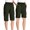 Army Green, variant on Cargo Shorts Women Elastic Waisted Drawstring Straight Leg Hiking Outdoor Half Pants with Pockets