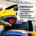 thumbnail image 5 of Jackson Safety Welding Helmet - Passive - Polycarbonate/ABS Blend - 4.5" x 5.25" Viewing Area - Shade 10 - 370 Speed Dial Headgear - Black - HSL100 Series, 5 of 9
