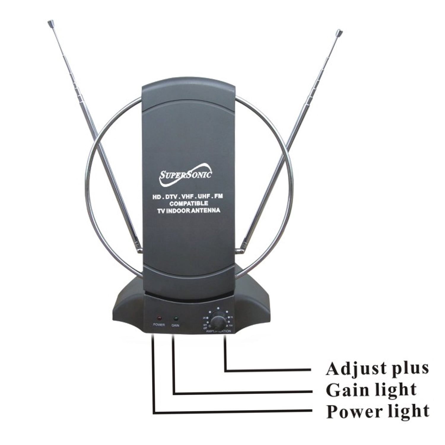 Supersonic HDTV Digital Amplified Indoor Antenna