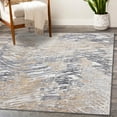 thumbnail image 3 of LUXE WEAVERS Abstract Textured Pattern Gold 5x7 Area Rug, Stain-Resistant Carpet, 3 of 7