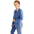 thumbnail image 4 of Boys Linen Suits Set, Boys Slim Fit Suit for Leisure or Party Holiday, 4 of 12