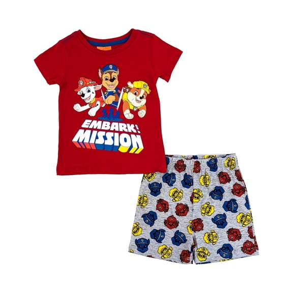 Conjunto Pijama Infantil Paw Patrol con Pantalón Estampado Color Multicolor Talla 3EG