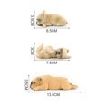 thumbnail image 4 of 3Pcs Sleep Dog Model Plastic Bulldog Model Household Animals Adorn Dog Statue Decor, 4 of 9