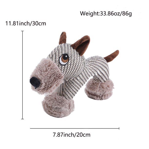 Delight Your Dog with this Fun Plush Pet Toy Set - Music and Sound Effects!