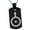 Black, variant on Stainless Steel Solar System Planetary Uranus Engraved Dog Tag Pendant Necklace