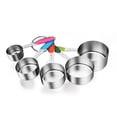 thumbnail image 1 of 5 piezas mango más grueso cocina de acero inoxidable para hornear tazas medidoras cuchara medidora TUNC Sencillez, 1 of 5