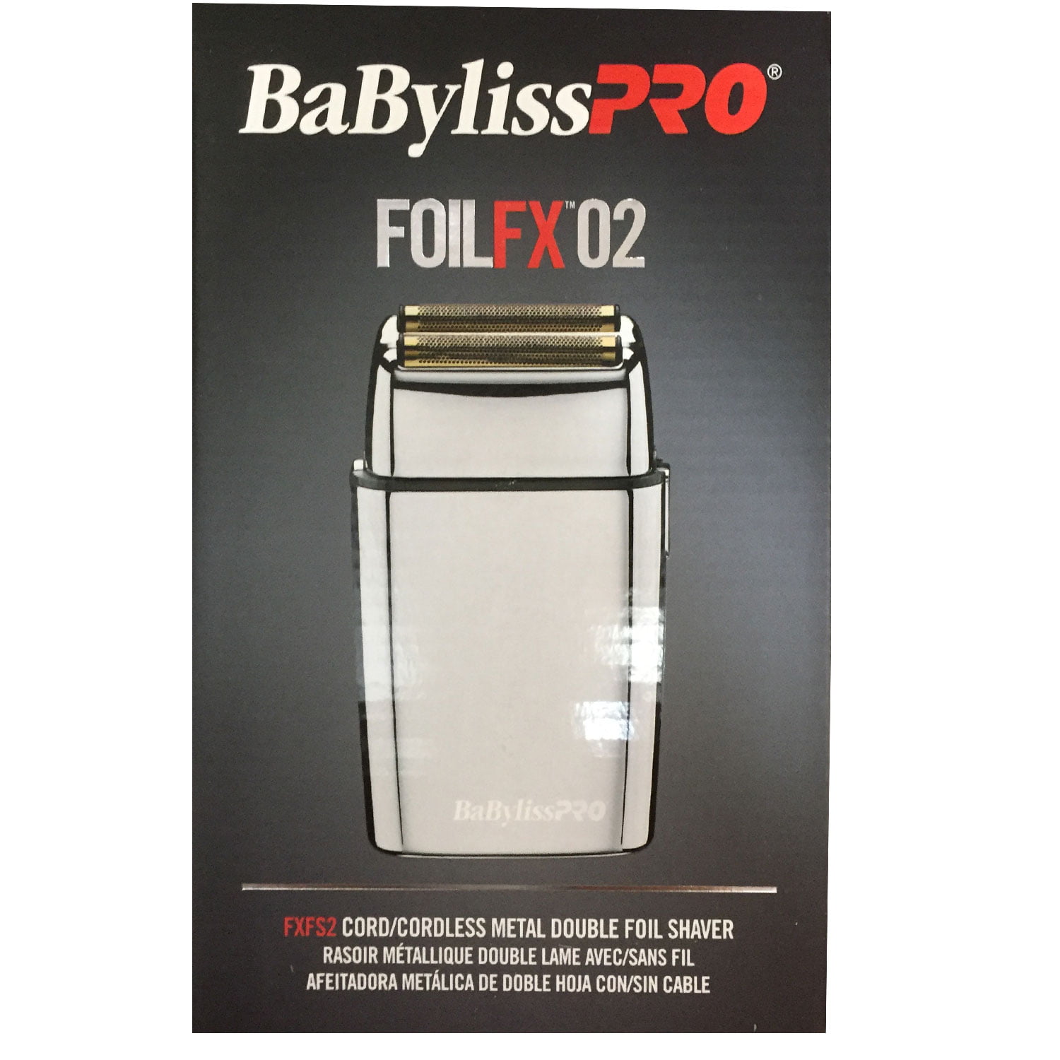 babyliss pro foilfx02 cordless metal double foil shaver fxfs2