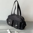 thumbnail image 4 of Elegant Nylon Shoulder Bag, Urban Simplicity, Multi-Pocket Design, Large Capacity, 4 of 9
